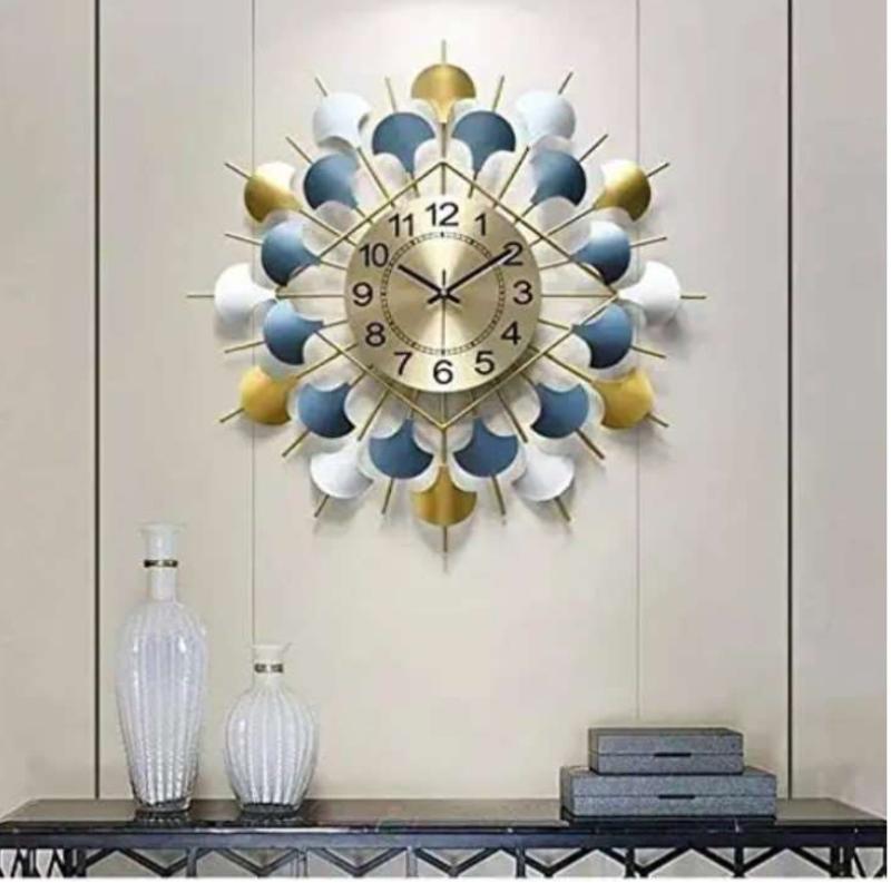 Wall Clock Sun with leaf Design Online